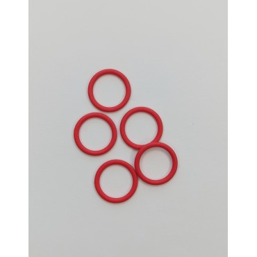 Кольцо для бретели 10мм красный (цв.100) (K10-009)