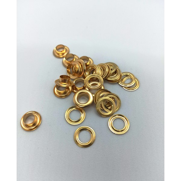 Люверсы 8 мм золото (L-3)