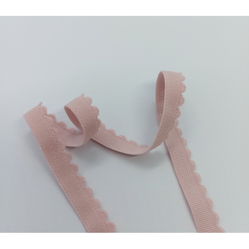 Резинка становая отделочная 12мм розовая (лотос цв.019) RO-13